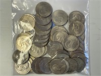 50 - Eisenhower one dollar coins