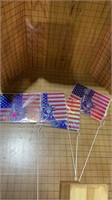 American flag reflective yardsticks