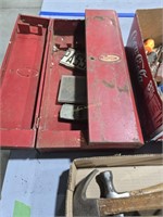 Hammers screwdrivers metal box