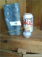 Pottery '87 Vase & small bottle