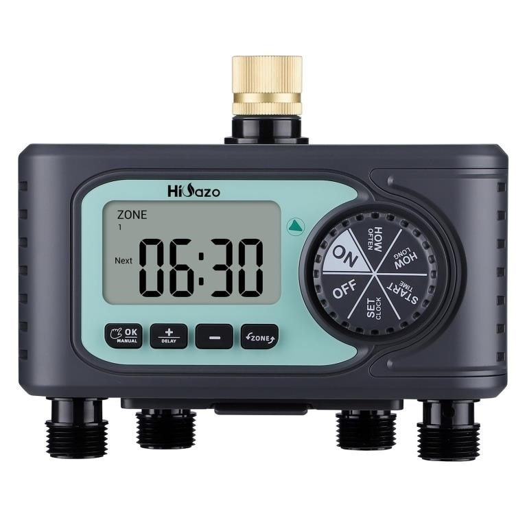 HiOazo 4 Zones Water Timer, Garden Hose Timer