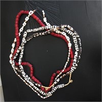 African Trade Bead Necklaces As Seen