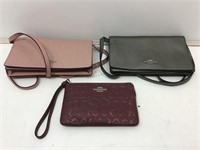Pair Coach Crossbody Small Bags and Wallet