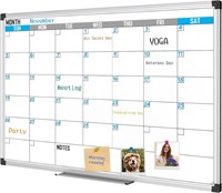 Magnetic Calendar Whiteboard 36x24 - Monthly