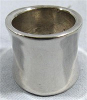 SILVER WIDE CONCAVE BAND RING 15.5 GRAMS