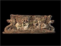 Highly Carved Japanese Dragon Cornice