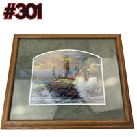 Framed Lighthouse Picture
