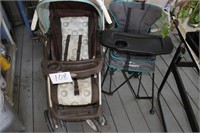 GRACO STROLLER, FOLDING PORTABLE HIGHCHAIR