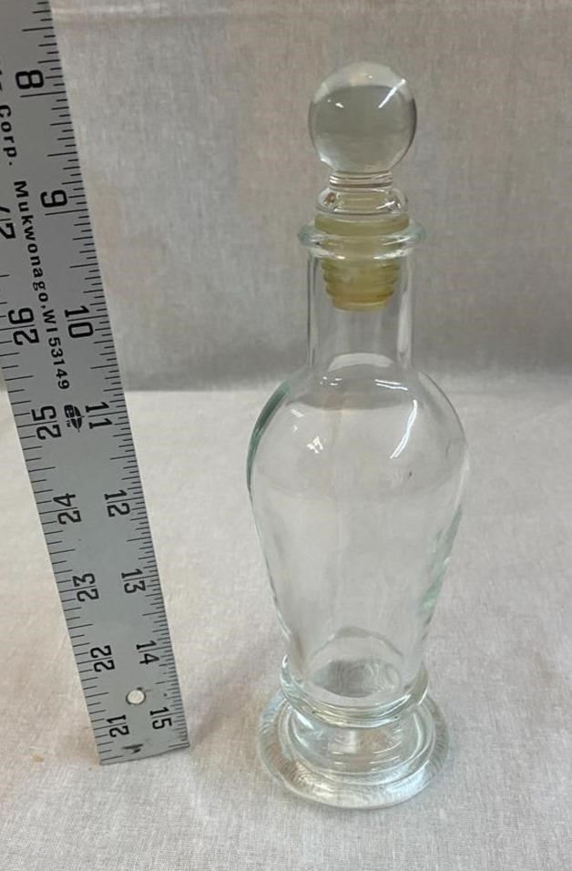 Vintage Glass Oil Bottle