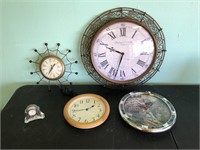 Waterford Crystal, Vintage MCM United Clock & More