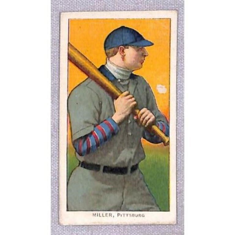 1909-11 T206 Dots Miller Cycle Back