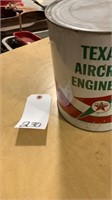 1 Unopened Can Of Texaco Aircraft Oil. Has Dent