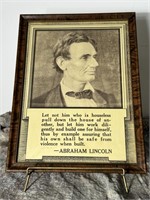Vintage Picture and Quote of Abraham Lincoln