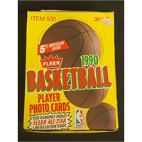 1990 Fleer Basketball Full Wax Box