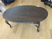Dark Wood Oval Table