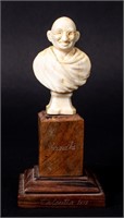 Antique Ivory Carving Bust of Ghandi