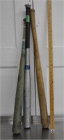 3 baseball bats