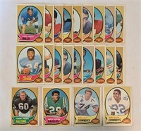 1970 Topps Football Card Lot Collection