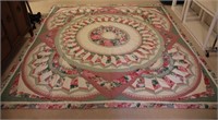 Vintage Arch Quilts Floral Pink/ Green Quilt