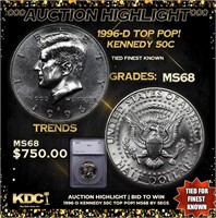 ***Auction Highlight*** 1996-d Kennedy Half Dollar