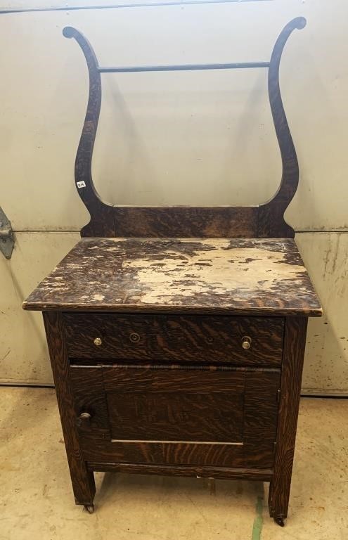 Antique Washstand with Harp(NO SHIPPING)