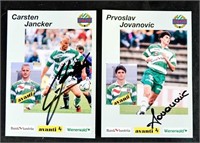 AUTOGRAPHS AUSTRIAN FOOTBALL SK RAPID PLAYERS