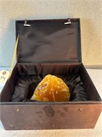 Large Orange Crystal in Presentation Box