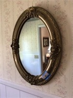 Oval mirror 24 in x 19 in