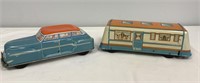 Tin Lithograph Wolverine Car and Camper