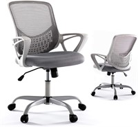 Yangming Office Desk Chair  Mid Back  Grey