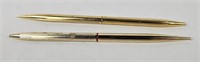 Pair Of Gold Tone Pens