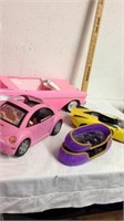Mattel Belair car & bug, hot wheels race car, &