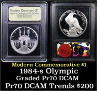 Proof 1984-S Olympic Modern Commem Dollar $1 Grade