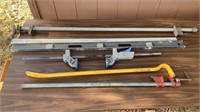 Clamps, Wrecking Bar, Level