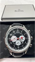Bulova Mens Chronograph Wristwatch With Box