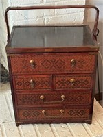 Vintage Chinese Portable Wedding Box