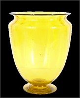 Steuben Bristol Yellow Glass Vase