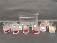 15 Tea Light Candles in Glass Containers