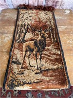 Vintage Chenille Tapestry 12" x 32"