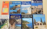 7 Travel Books and 1 Map of France