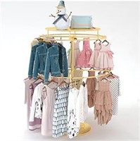 Rotatable Round Clothes Rack 2-tier Kids Clothing