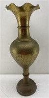 24in Brass Vase - made in India
