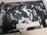 4 Chicago Bears 1989 70 Year Anniversary Posters