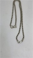 Sterling Necklace marked 925 Italy, 19.6g