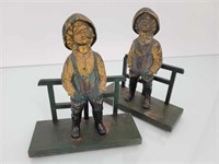 Unsigned Bradley & Hubbard Cast Iron Bookends
