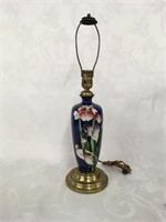 Antique Japanese Enamel Lamp