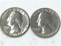 1776-1976 25 Cents X 2 U S A