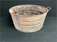 Galvanized Metal Wash Tub