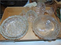 (2) flats glassware