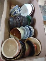 Lot of soup bowls and sake cups